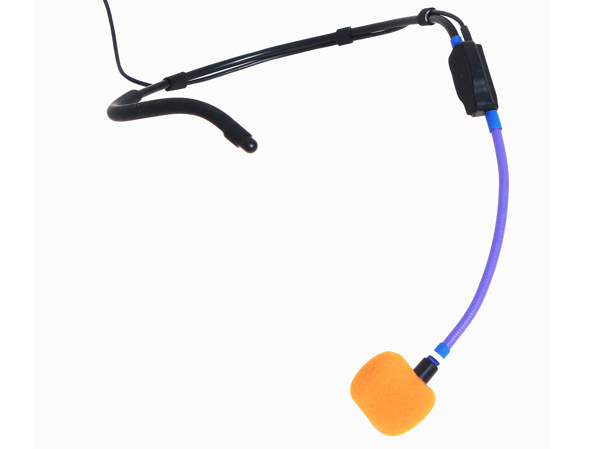 gomic-waterproof-headset-fitness-microphone-headworn-aerobic-mic-bendable-water-resistant-microphone-purple