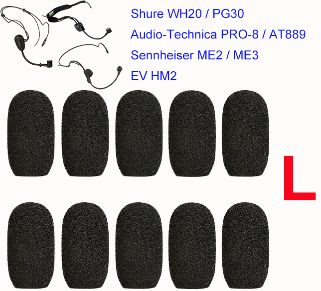 headset-headworn-microphone-windscreen-wind-shield-mic-foams-for-shure-pg30-wh20-audio-technica-pro-8-at889-sennheiser-me2-meii-meiii-me3-electro-voice-hm2-hmii